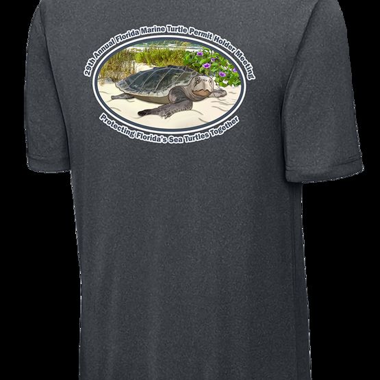 Back view of the 2026 Florida Marine Turtle Permit Holder Meeting t-shirt.